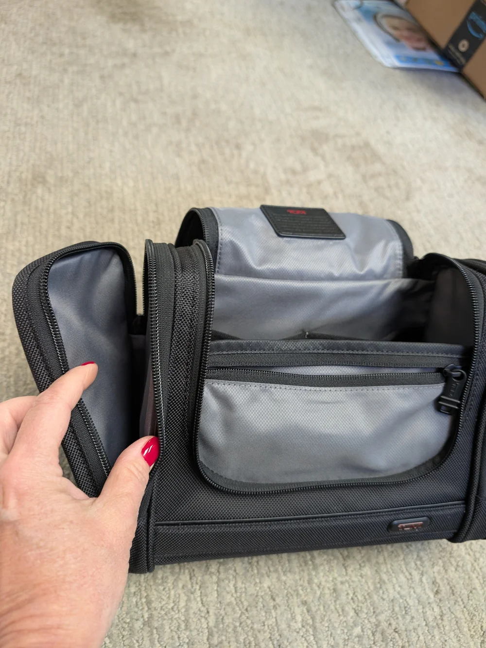 TUMI Black Men's Travel Toiletry Bag